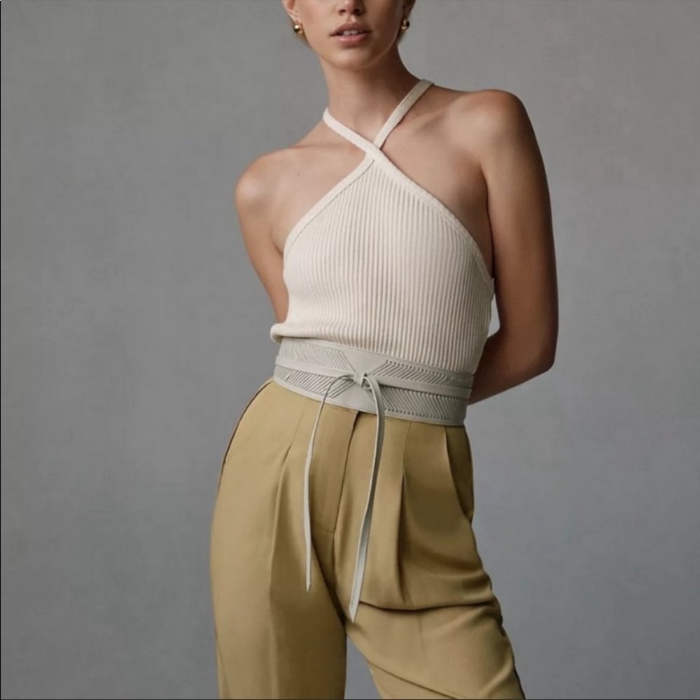 t.la ribbed halter tank top Anthropologie